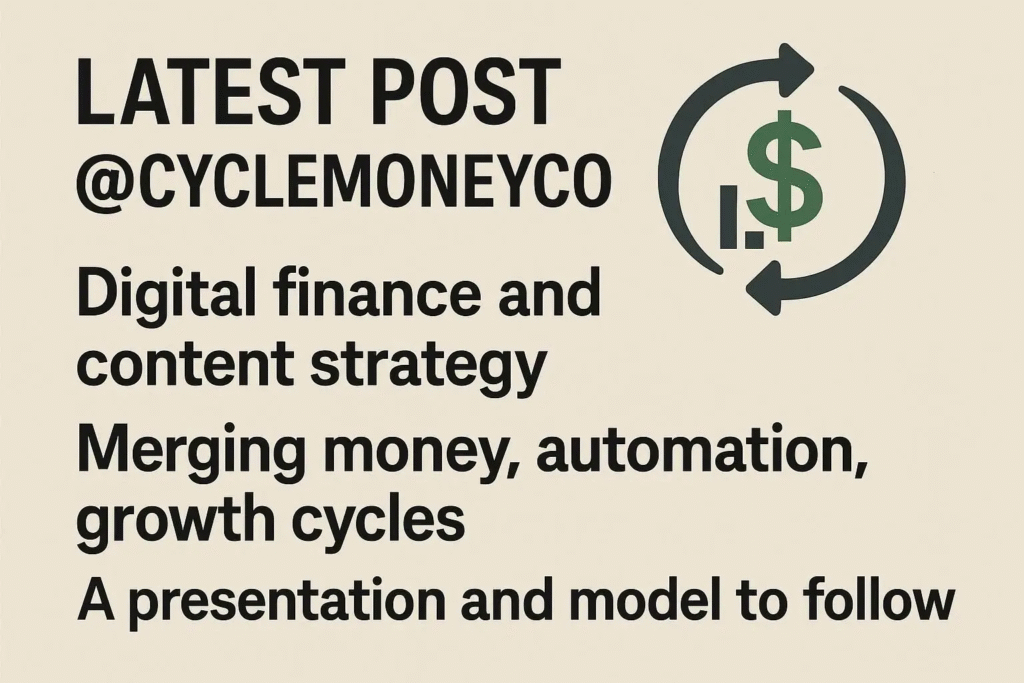 latest post CycleMoneyCo