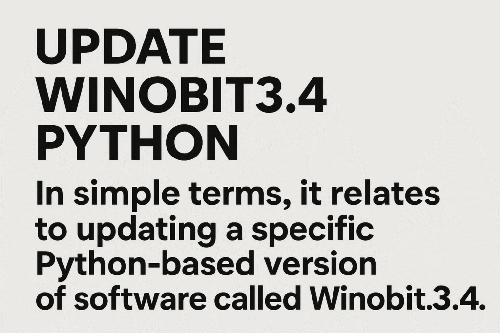 update winobit3.4 python