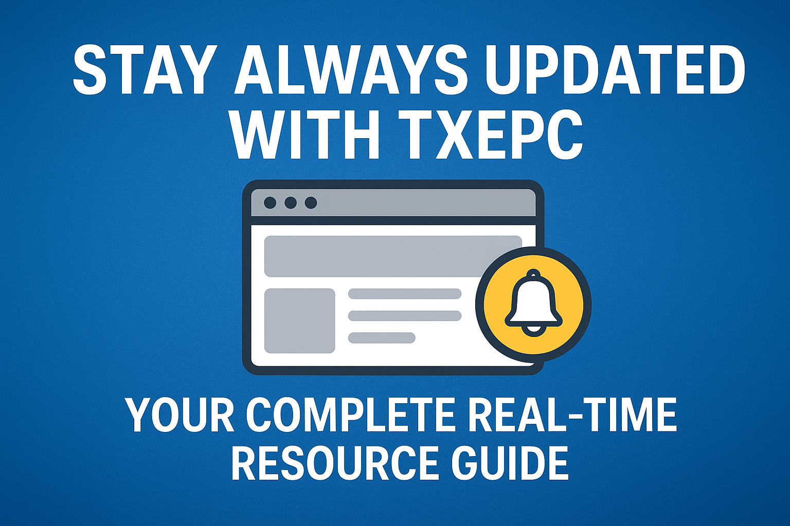 Stay Always Updated with TXEPC