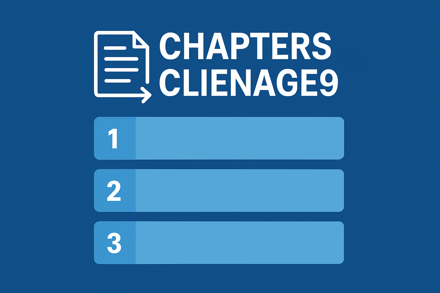 Chapters in Clienage9